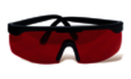 Červené laserové brýle