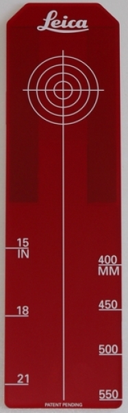 Cílový terč 400 - 550, pro potrubní lasery Leica Piper s červeným paprskem